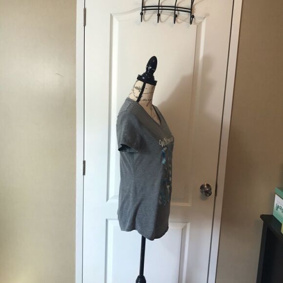 Tek Gear Dry Tech Gray Graphic Women's Tee Medium - Picture 3 of 10